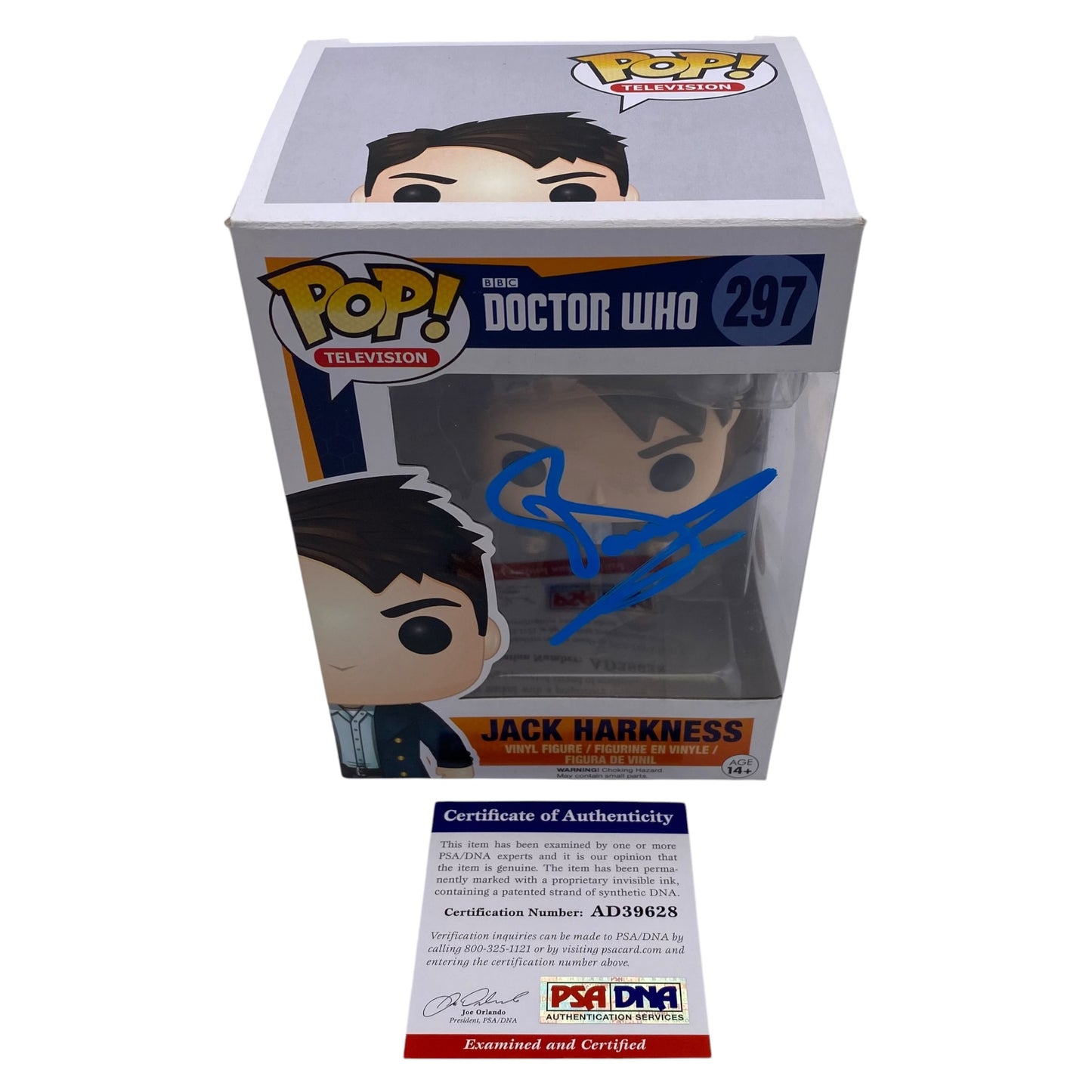 Funko Pop! Jack Harkness Doctor Who #297 Signed by John Barrowman