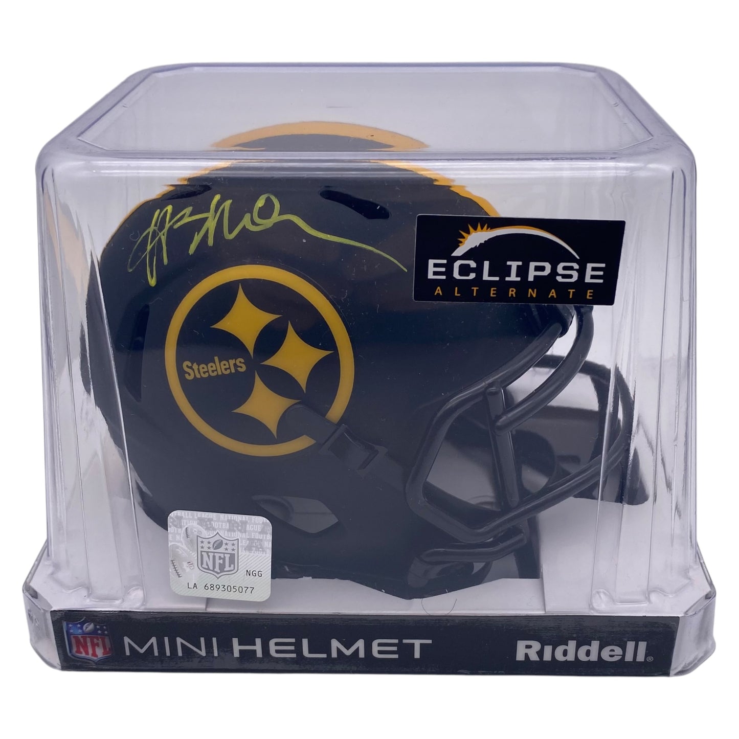 Hardy Nickerson Signed Pittsburgh Steelers Eclipse Alternate Mini Speed Football Helmet