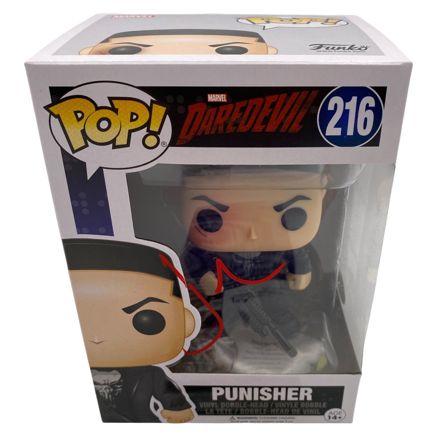 Funko Pop! Punisher Daredevil Marvel #216 Signed by Jon Bernthal