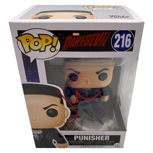 Funko Pop! Punisher Daredevil Marvel #216 Signed by Jon Bernthal