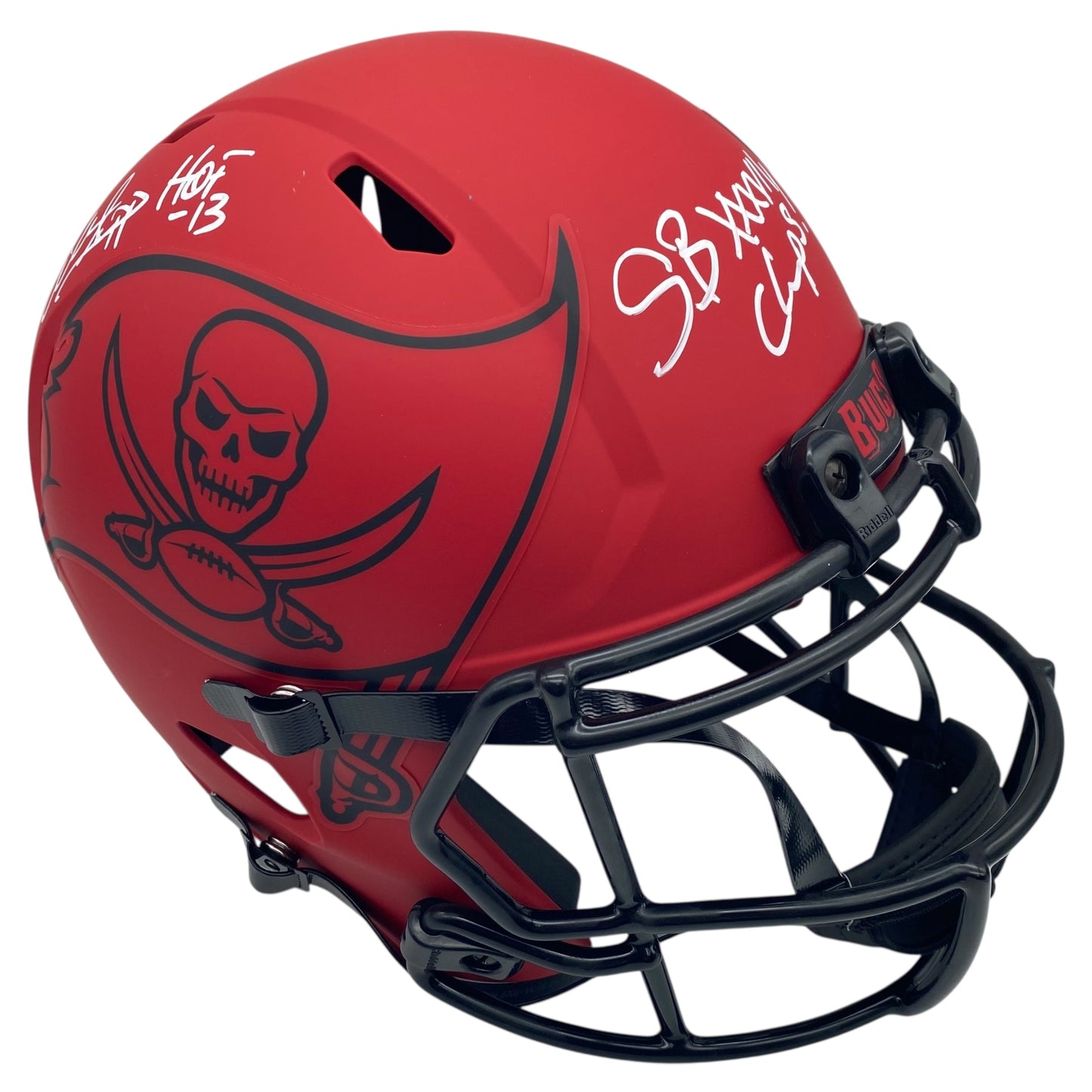 Warren Sapp Signed Tampa Bay Buccaneers Rave Alternate Full Size Replica Helmet