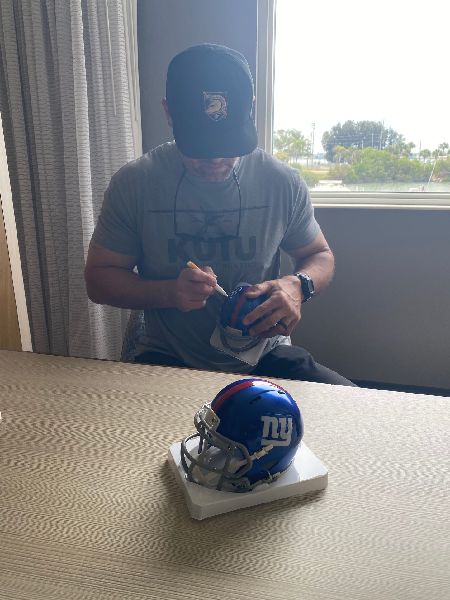 Joe Jurevicius Signed New York Giants Mini Helmet