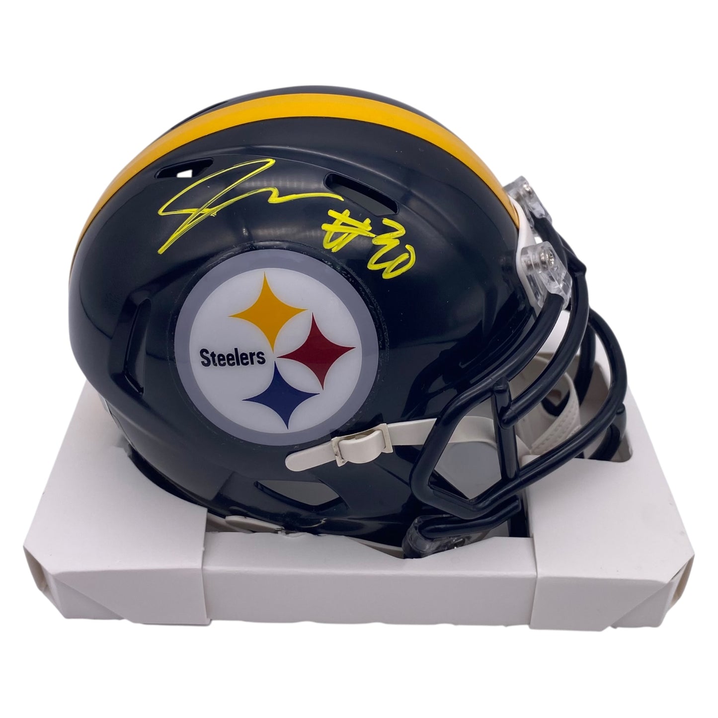 Jaylen Warren signed Pittsburgh Steelers Speed Mini Helmet