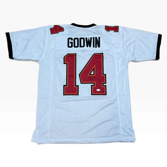 Chris Godwin Signed White #14 Stitched Jersey - Tampa Bay Buccaneers WR