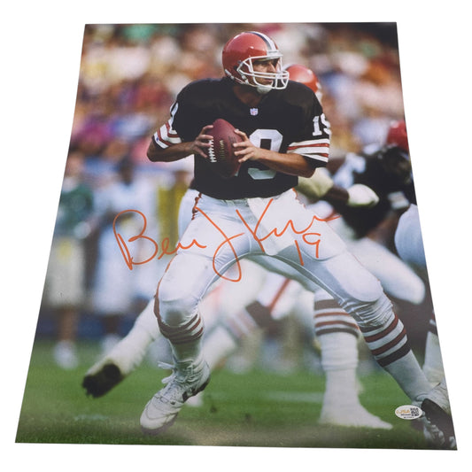 Bernie Kosar signed Cleveland Browns 16x20 Photo