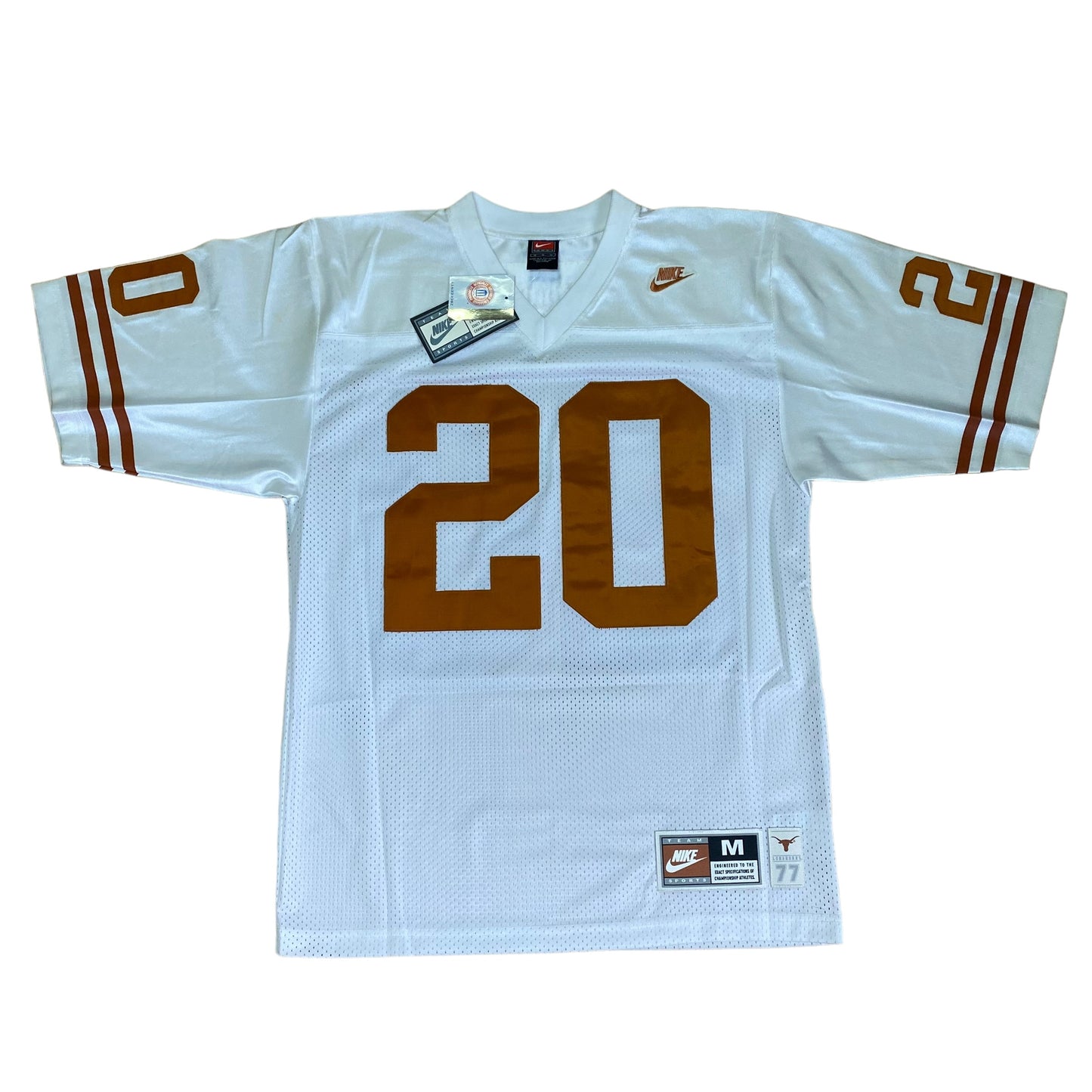 Earl Campbell Signed White #20 Nike Authentic Jersey - Texas Longhorns RB
