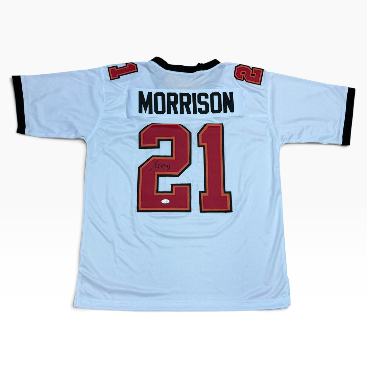 Benjamin Morrison Signed White #21 Jersey - Tampa Bay Buccaneers DB