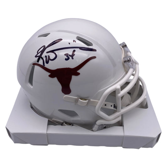 Ricky Williams Signed Texas Longhorns Mini Speed Football Helmet