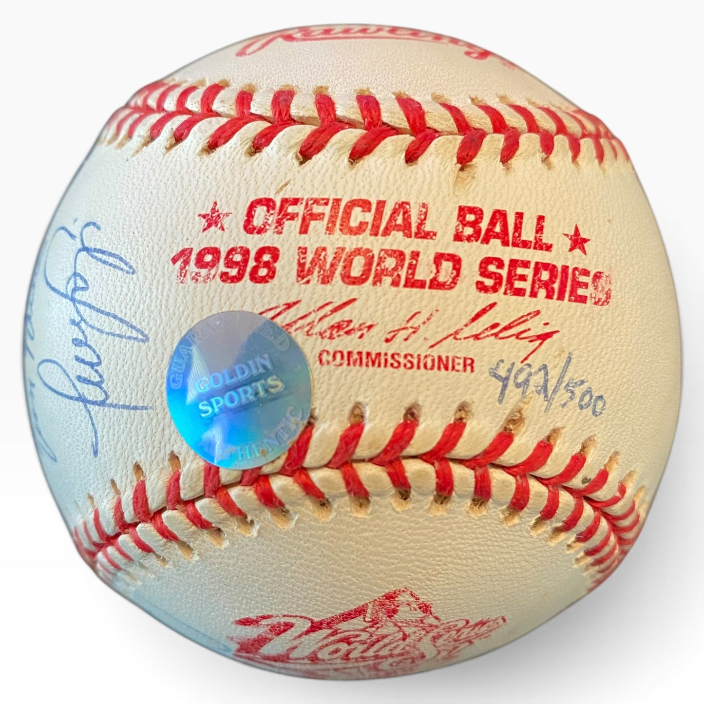 1998 New York Yankees Team Signed Official 1998 World Series Baseball