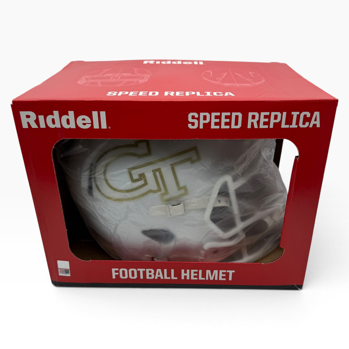 Justice Haynes Signed Georgia Tech Yellow Jackets White Speed Full Size Replica Helmet