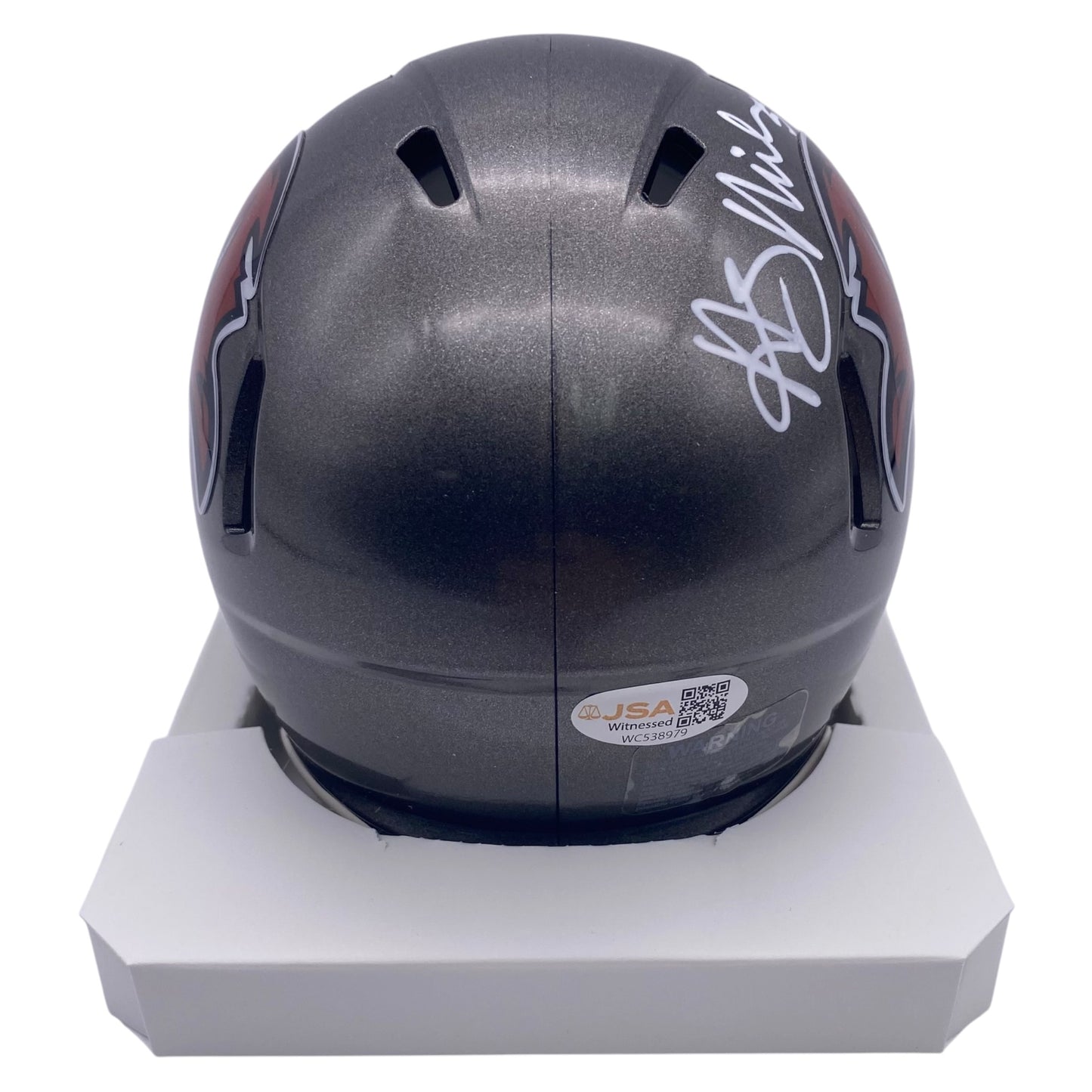 Hardy Nickerson Signed Tampa Bay Buccaneers Mini Speed Football Helmet