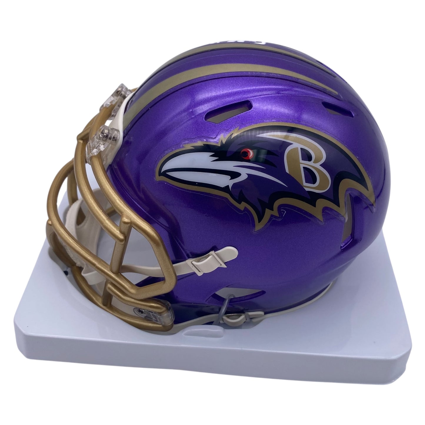 Ricky Williams Signed Baltimore Ravens Flash Alternate Mini Speed Football Helmet
