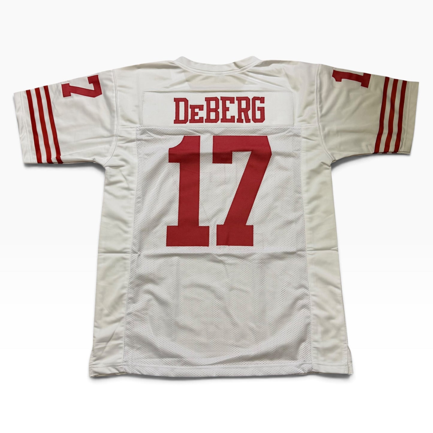 Steve DeBerg White #17 Signed Stitched Jersey - San Francisco 49ers QB