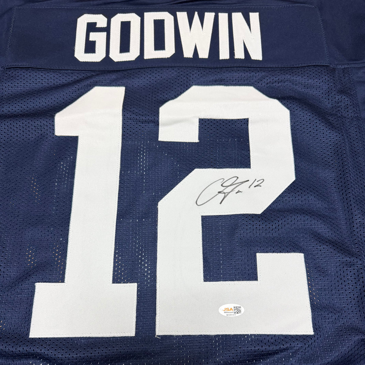 Chris Godwin Signed Navy Blue #12 Stitched Jersey - Penn State Nittany Lions WR