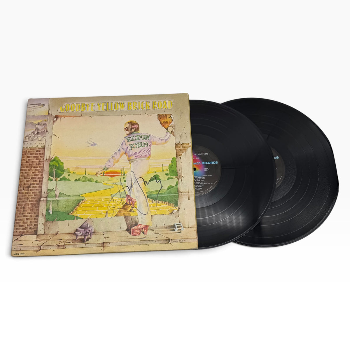Elton John Goodbye Yellow Brick Road Signed Vinyl Record Album Cover