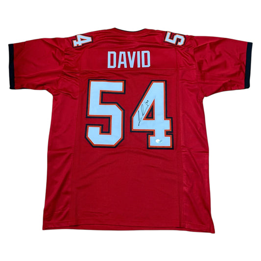 Lavonte David Signed Red #54 Stitched Jersey Tampa Bay Bucs LB