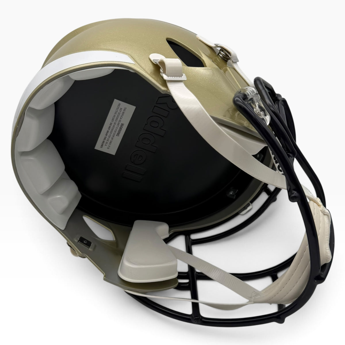 Justice Haynes Signed Georgia Tech Yellow Jackets Gold Speed Full Size Replica Helmet