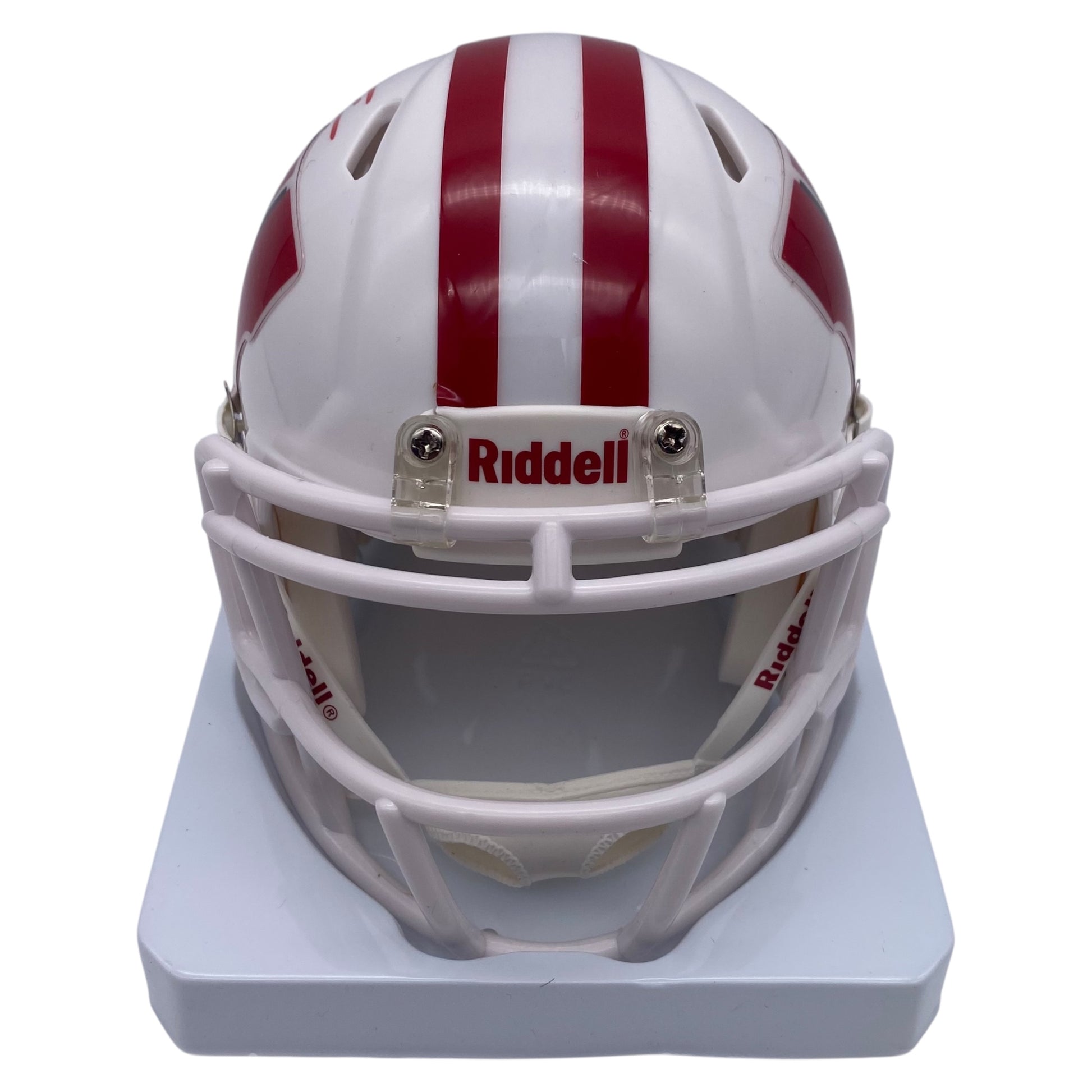 Jonathan Taylor Signed Wisconsin Badgers All White Alternate Mini Helm – VIP Memorabilia