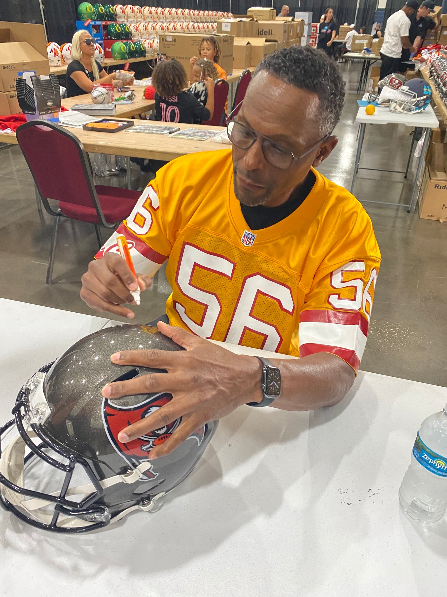 Hardy Nickerson Signed Tampa Bay Buccaneers Speed Replica Full Size Football Helmet