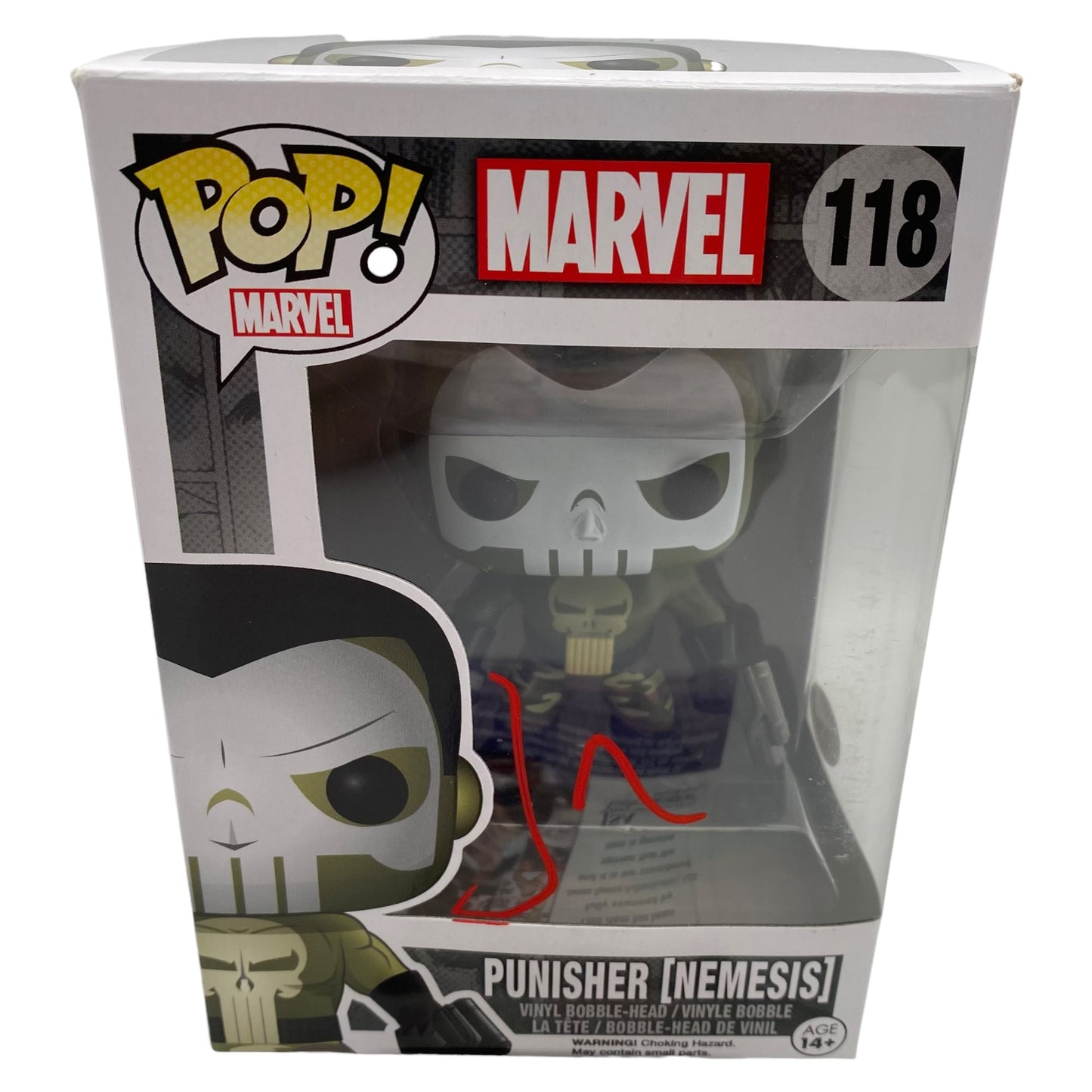 Funko Pop! Punisher (Nemesis) Marvel #118 Signed by Jon Bernthal