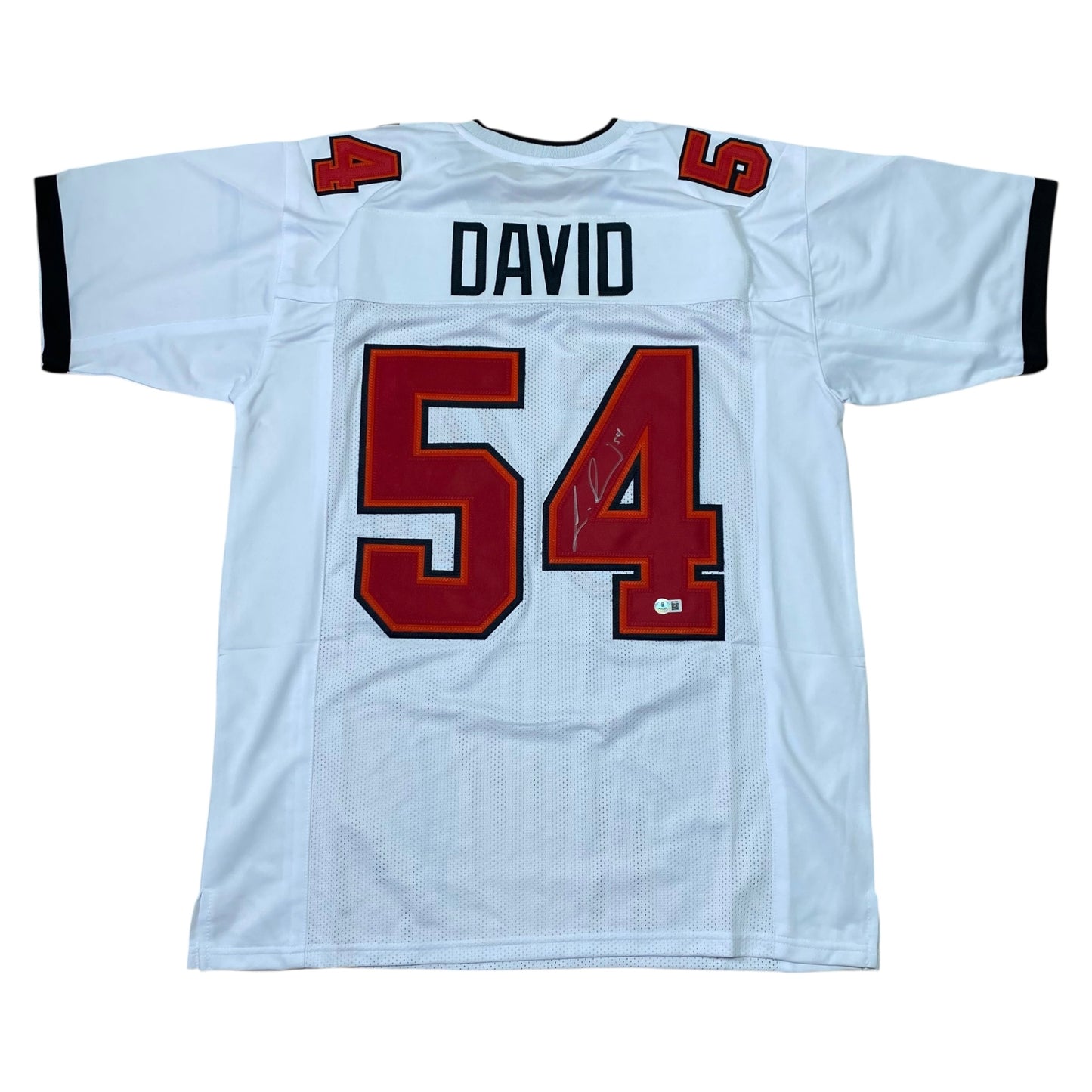 Lavonte David Signed White #54 Stitched Jersey Tampa Bay Bucs LB