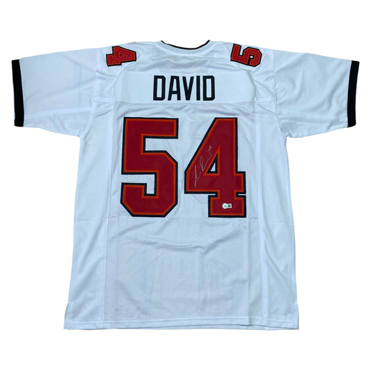 Lavonte David Signed White #54 Stitched Jersey Tampa Bay Bucs LB