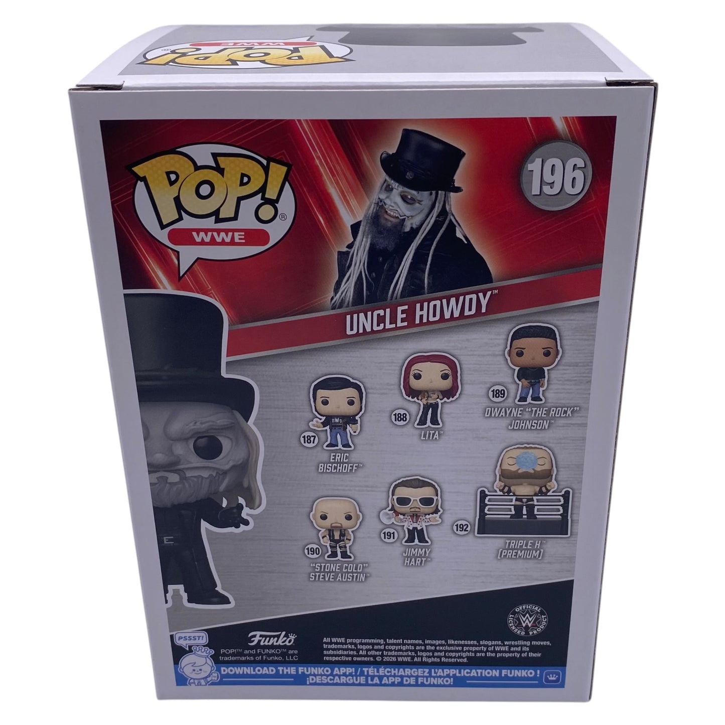 Funko Pop! Uncle Howdy WWE #196 Signed by Uncle Howdy aka Bo Dallas