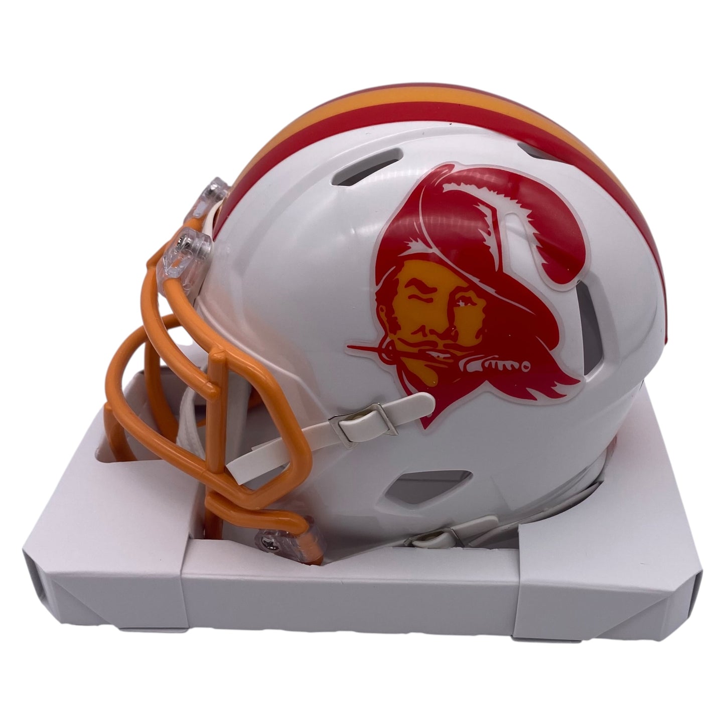 Hardy Nickerson Signed Tampa Bay Buccaneers Throwback Mini Speed Football Helmet