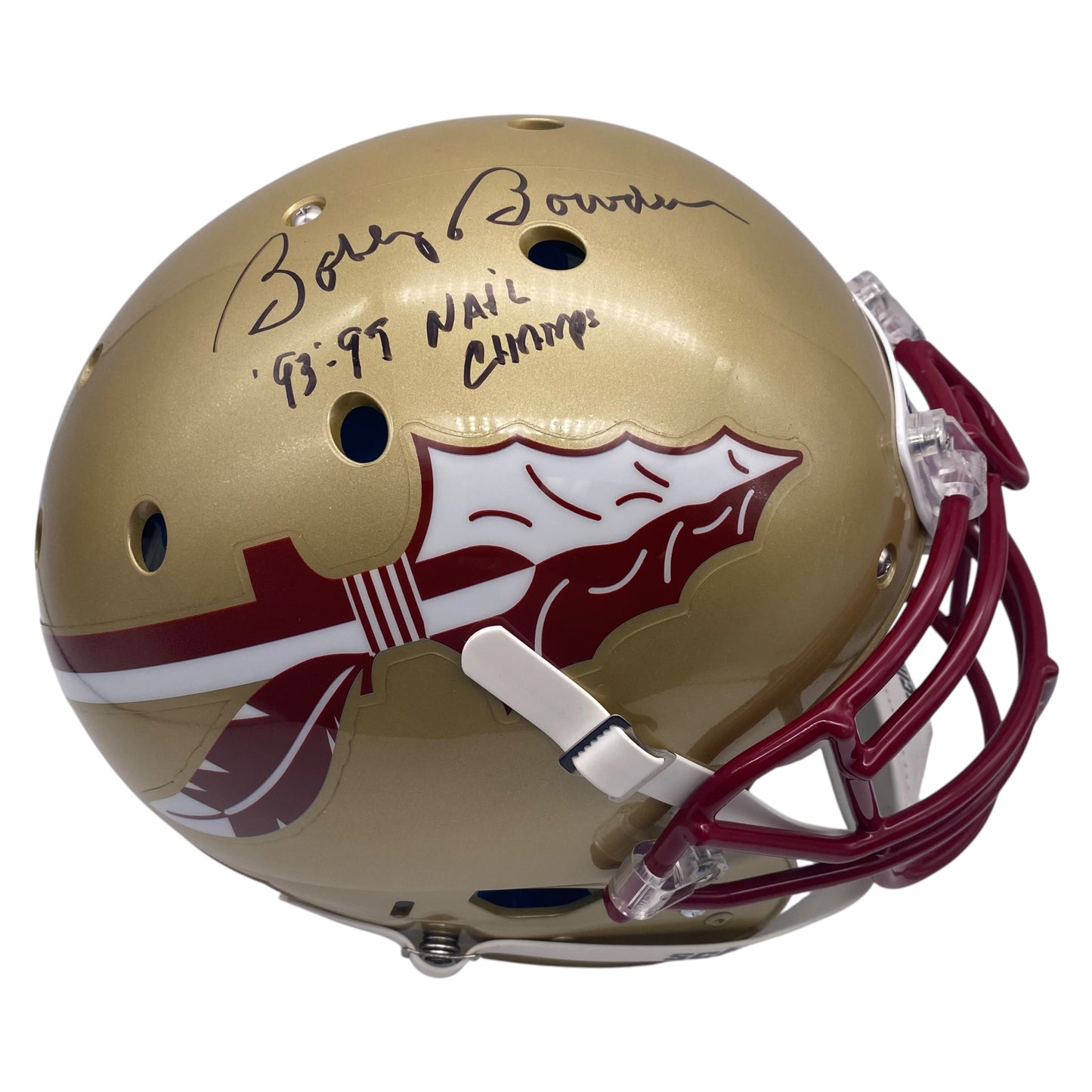 Coach Bobby Bowden 1993 1999 National Champs Signed Florida State Seminoles Full Size Authentic Football Helmet
