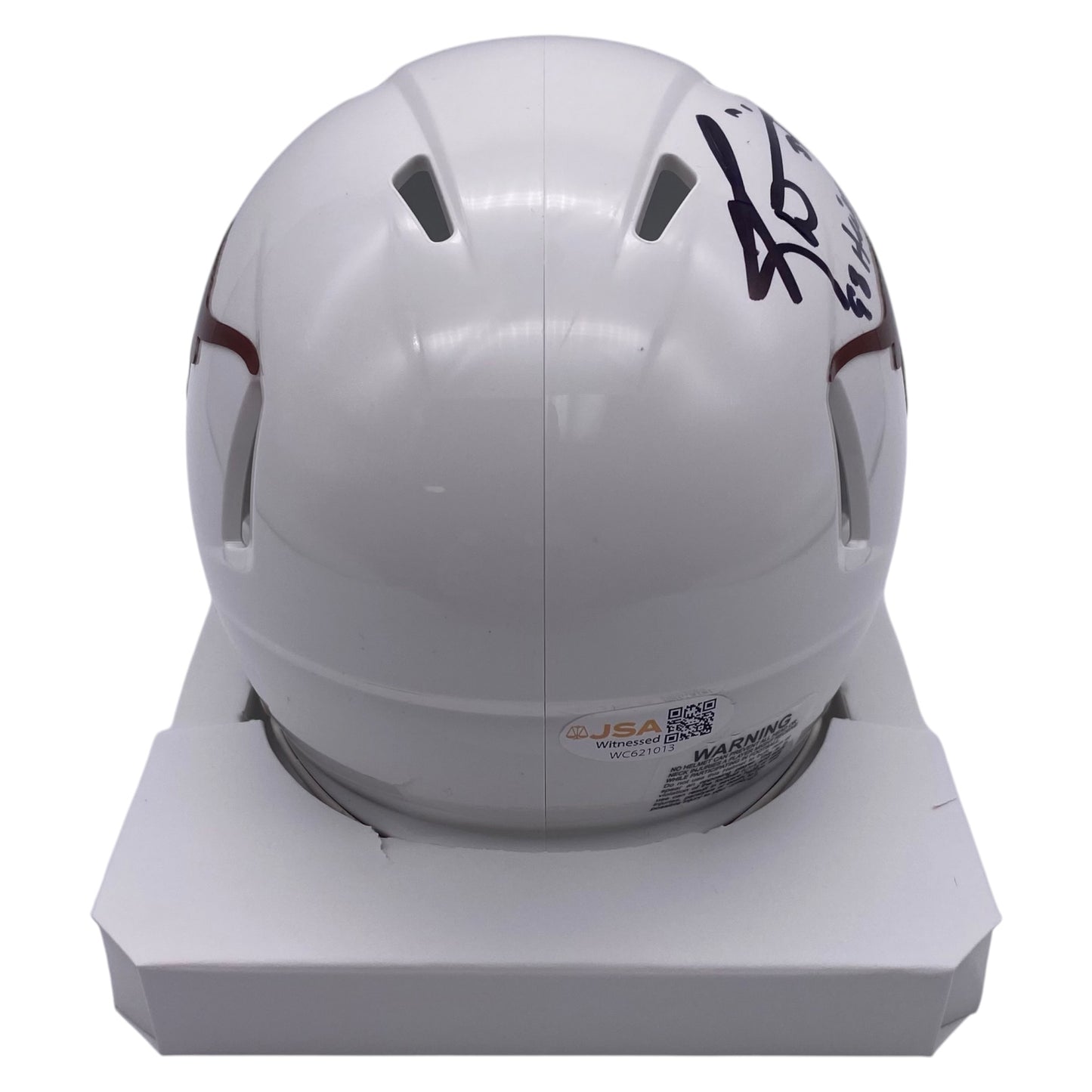 Ricky Williams Signed Texas Longhorns Mini Speed Football Helmet 98 Heisman