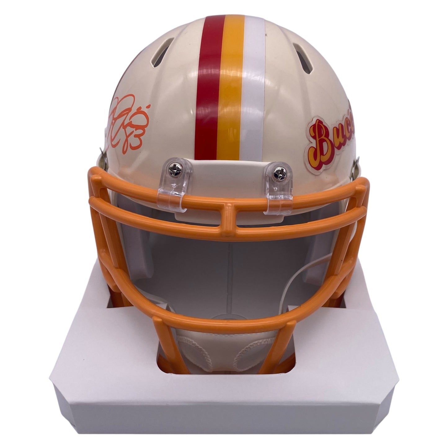 Joe Jurevicius Signed Tampa Bay Buccaneers Retro Alternate Mini Helmet