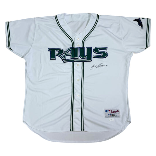 Jose Canseco Signed White Tampa Bay Devil Rays Russell Authentic Jersey