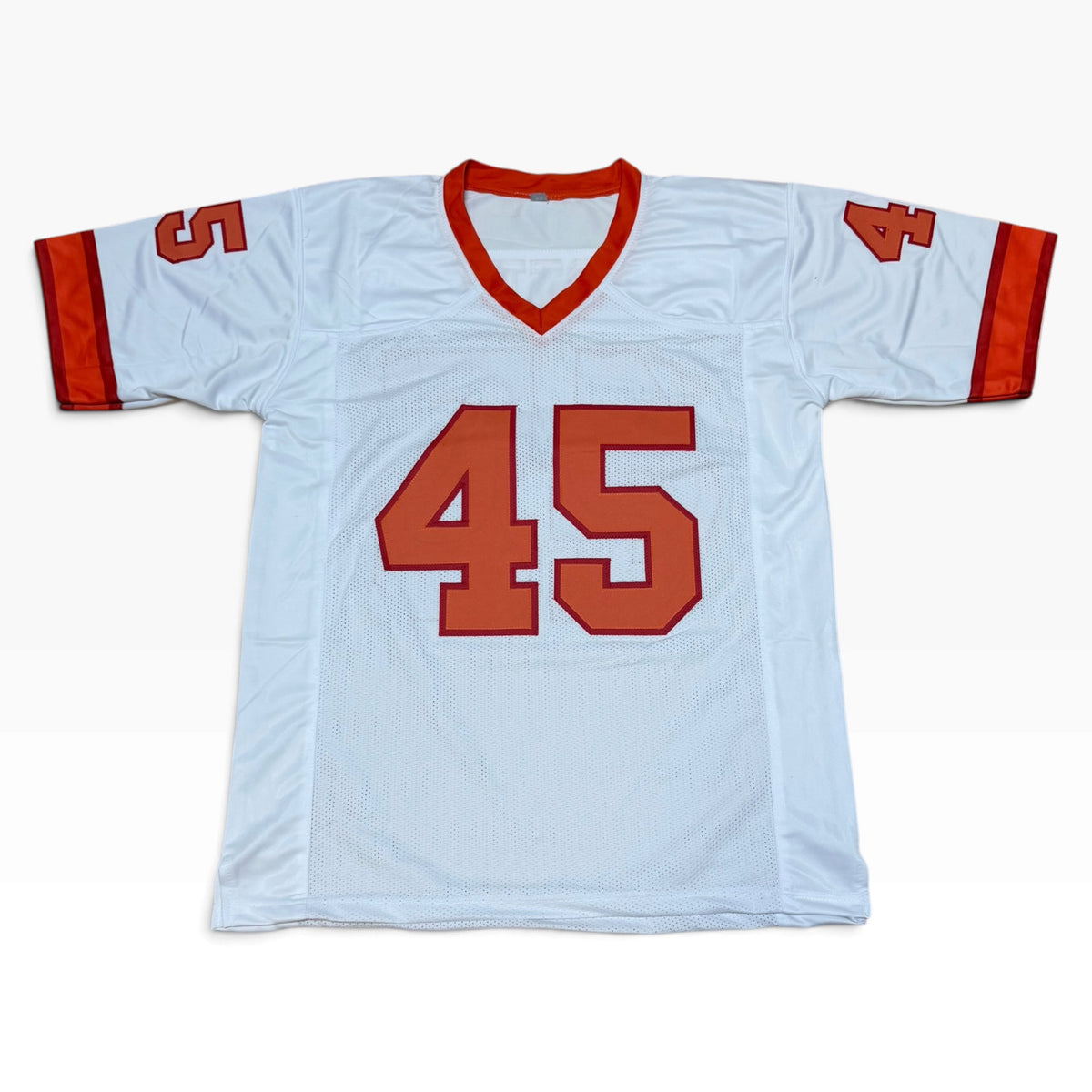 Josiah Trotter Signed White Creamsicle #45 Stitched Jersey - Tampa Bay Buccaneers LB