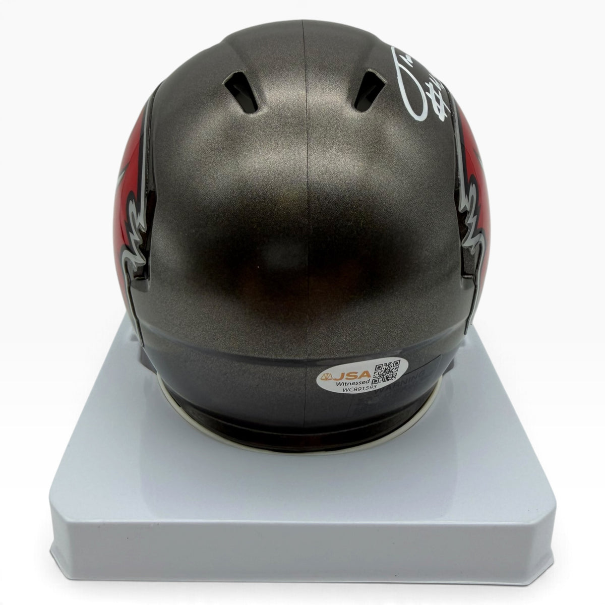Josiah Trotter Signed Tampa Bay Buccaneers Speed Mini Helmet