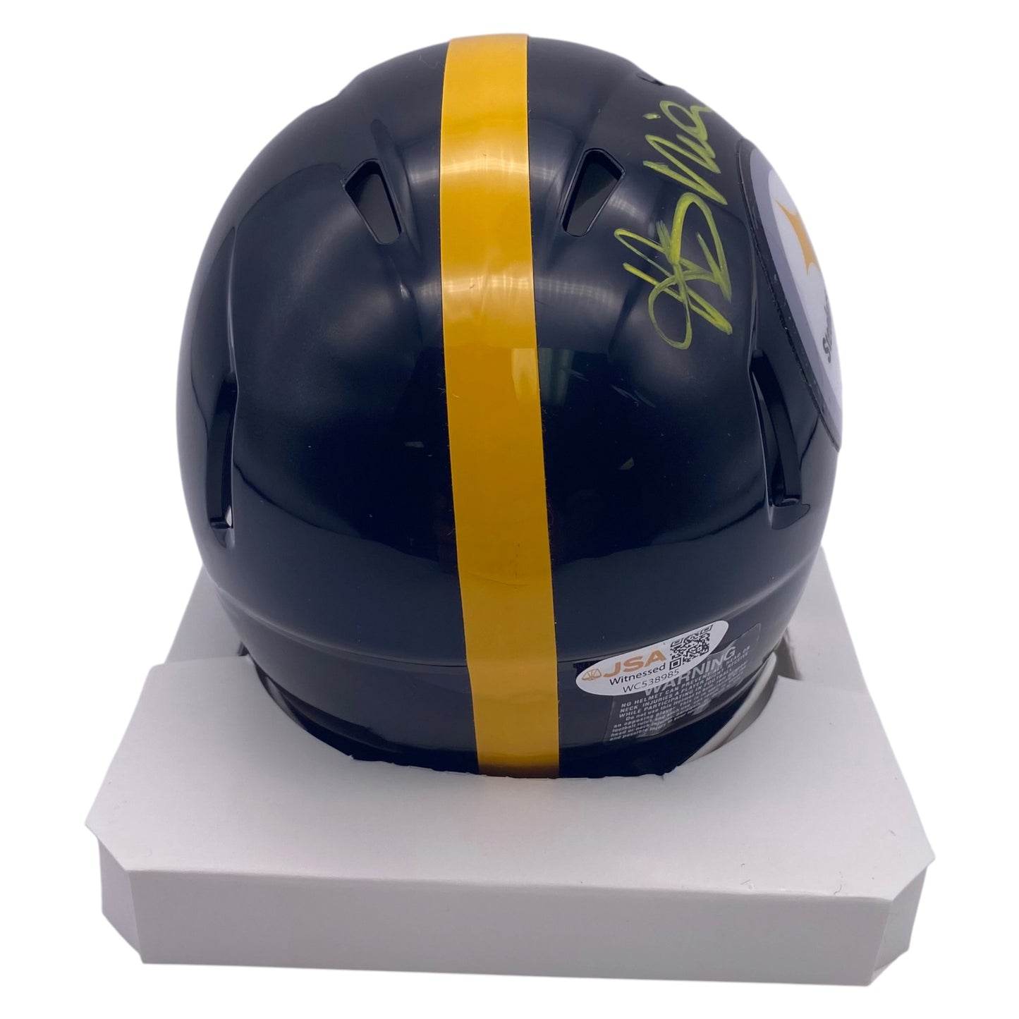 Hardy Nickerson Signed Pittsburgh Steelers Mini Speed Football Helmet