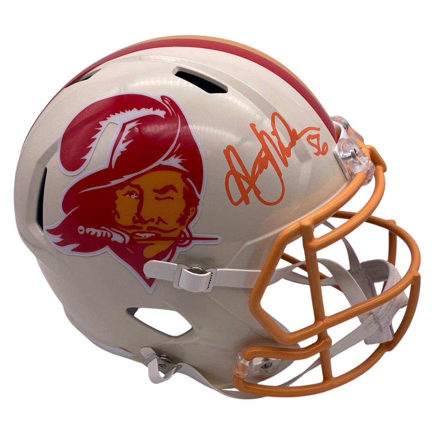 Hardy Nickerson Signed Tampa Bay Buccaneers Retro Alternate Speed Replica Full Size Football Helmet