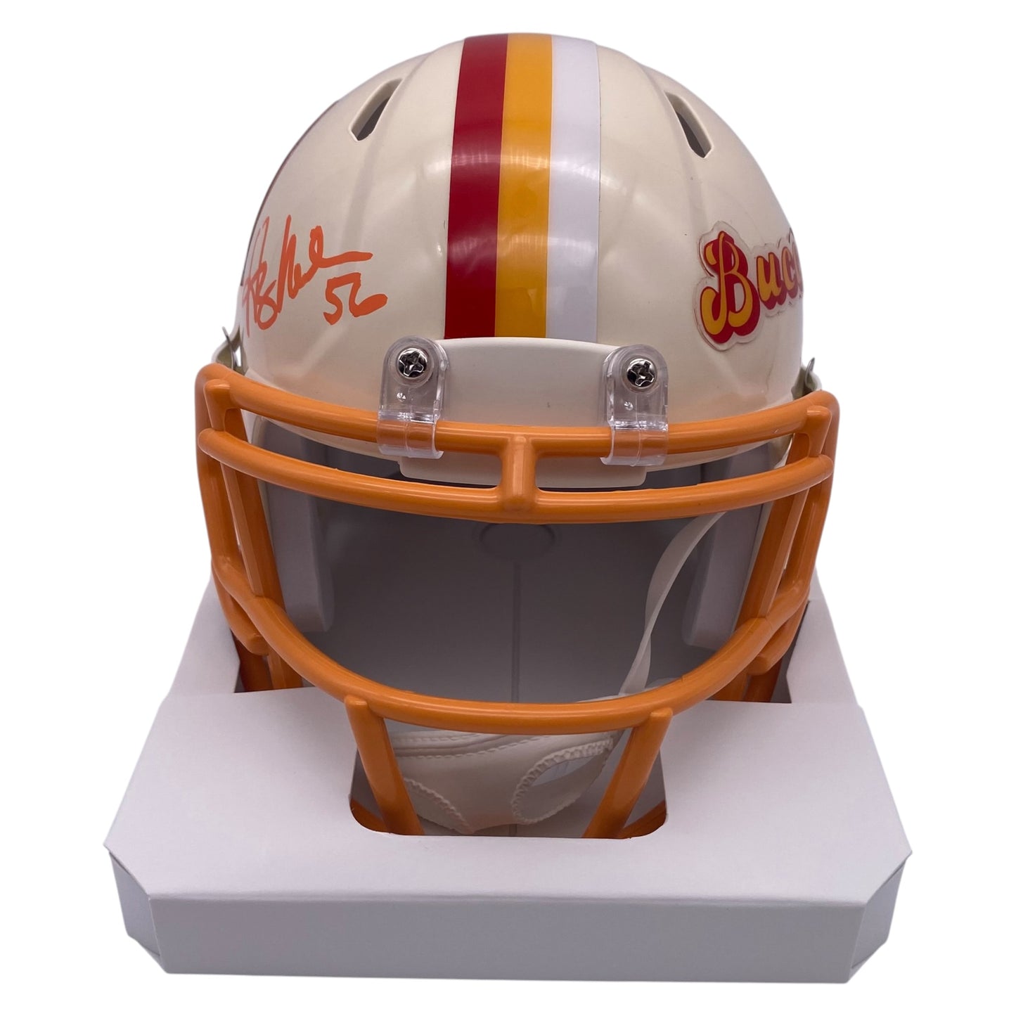 Hardy Nickerson Signed Tampa Bay Buccaneers Retro Alternate Mini Speed Football Helmet