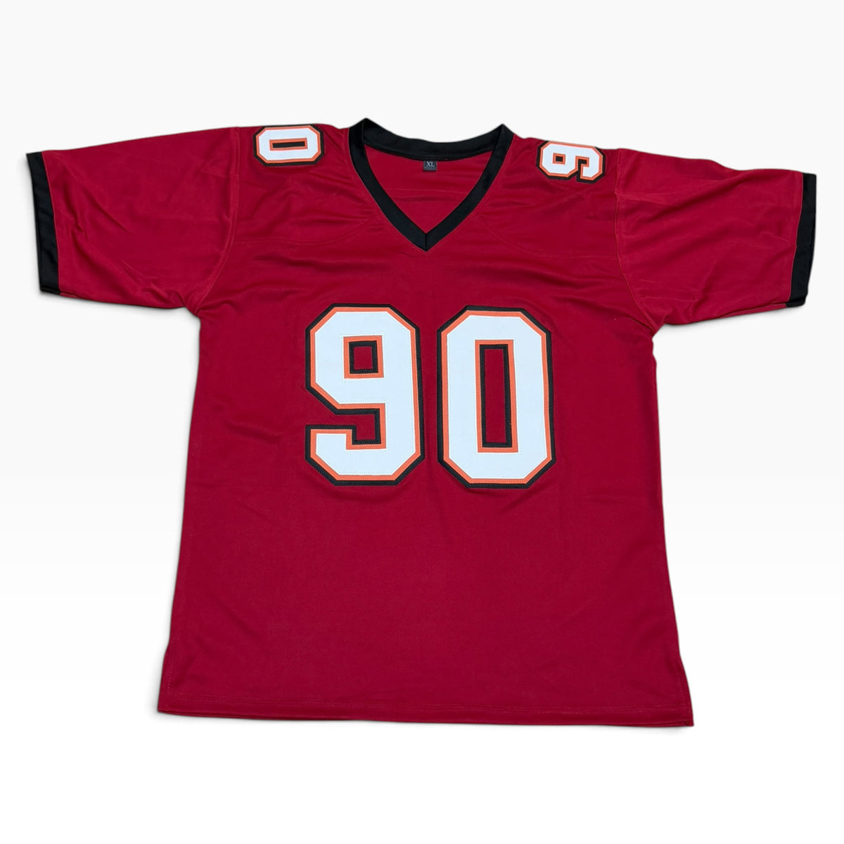 Jason Pierre-Paul Signed Red #90 Jersey - Tampa Bay Buccaneers Edge