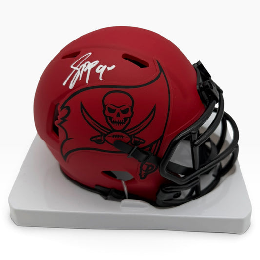 Jason Pierre-Paul Signed Tampa Bay Buccaneers Rave Alternate Speed Mini Football Helmet