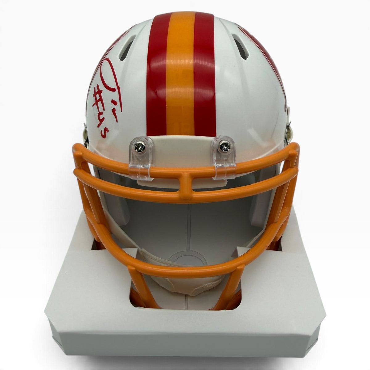Josiah Trotter Signed Tampa Bay Buccaneers Creamsicle Speed Mini Helmet