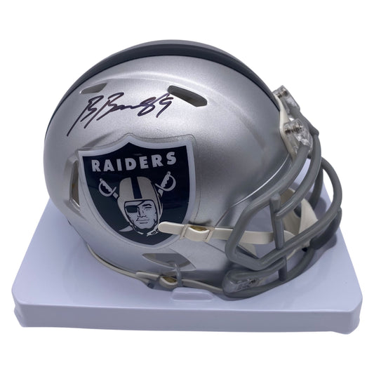 Brock Bowers Signed Las Vegas Raiders Speed Mini Football Helmet