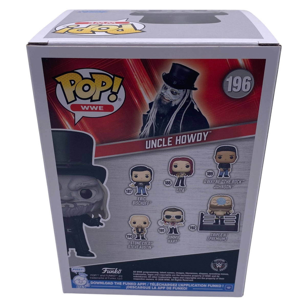 Funko Pop! Uncle Howdy WWE #196 Signed by Uncle Howdy aka Bo Dallas
