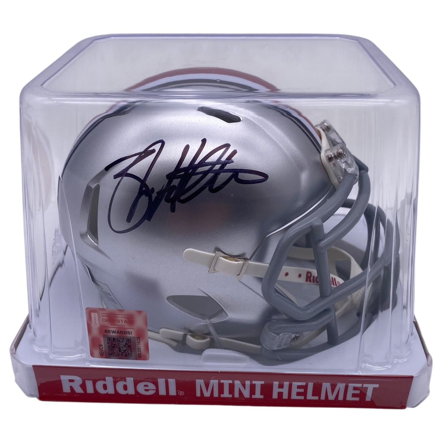 Brian Hartline Signed Ohio State Buckeyes Speed Mini Helmet