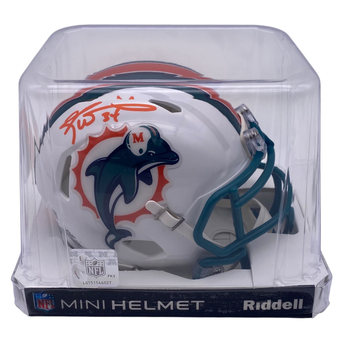 Ricky Williams Signed Miami Dolphins Mini Speed Football Helmet