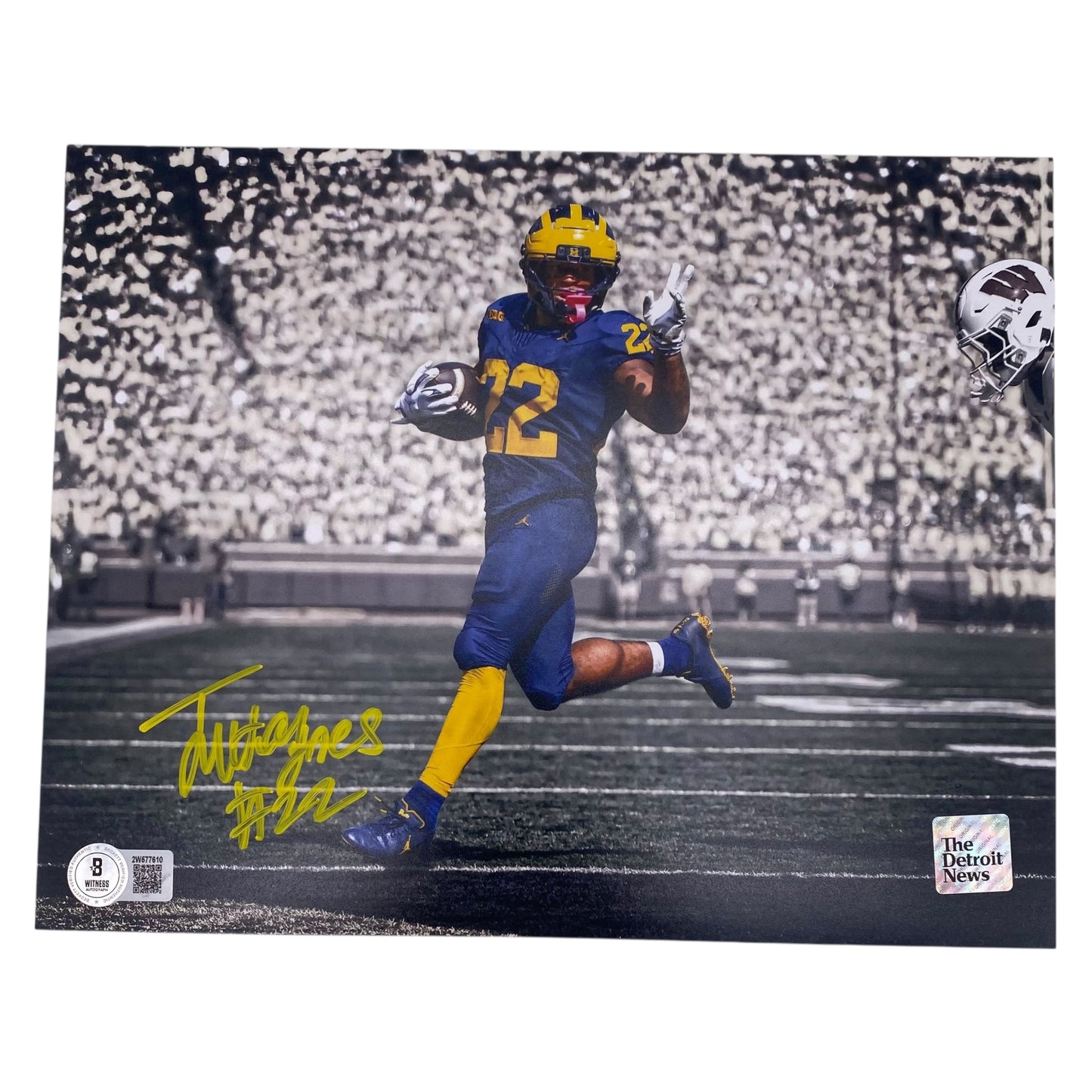 Justice Haynes Signed Michigan Wolverines 8x10 Photo