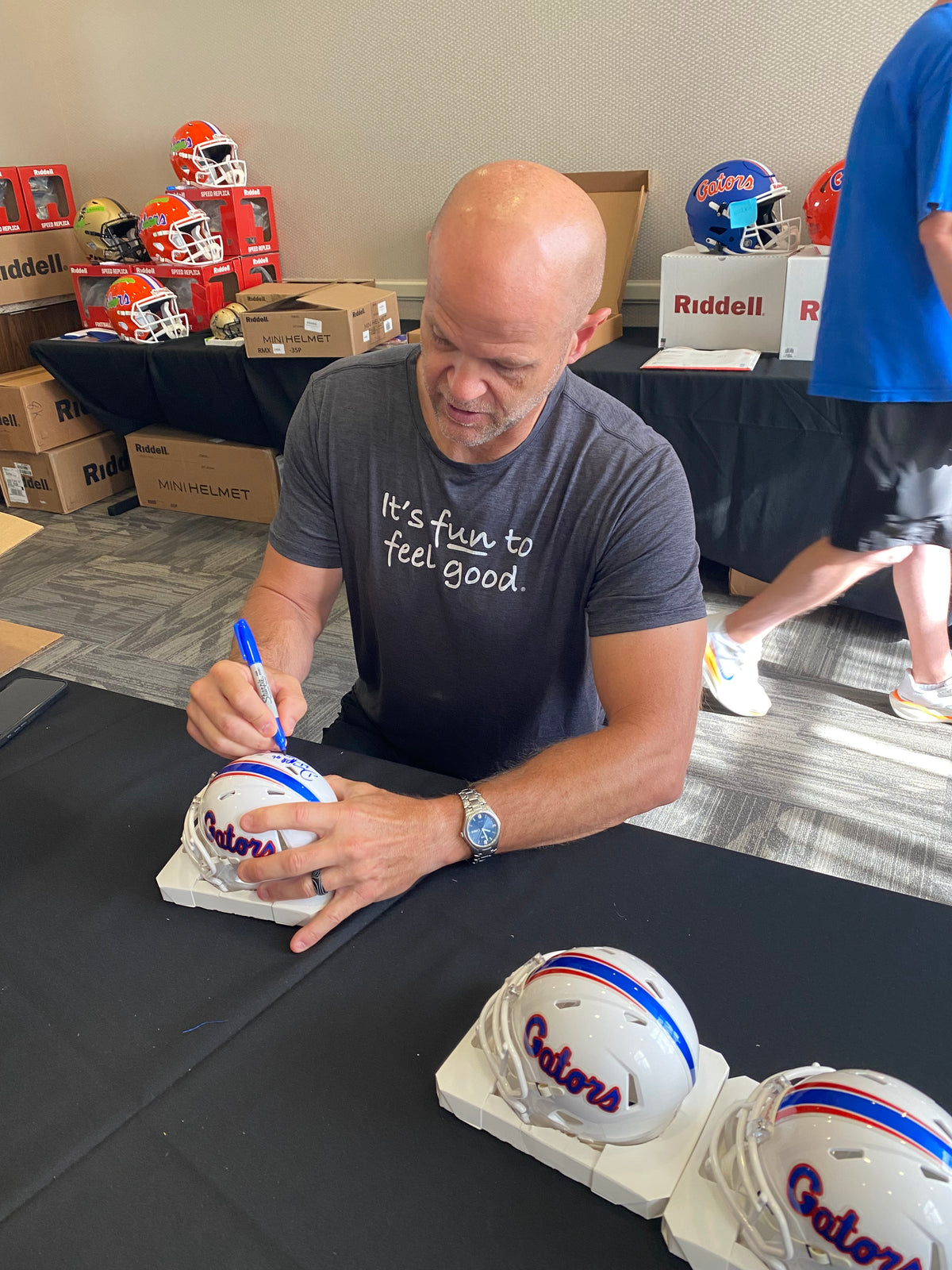 Danny Wuerffel 96 Heisman Signed Florida Gators White Speed Mini Helmet