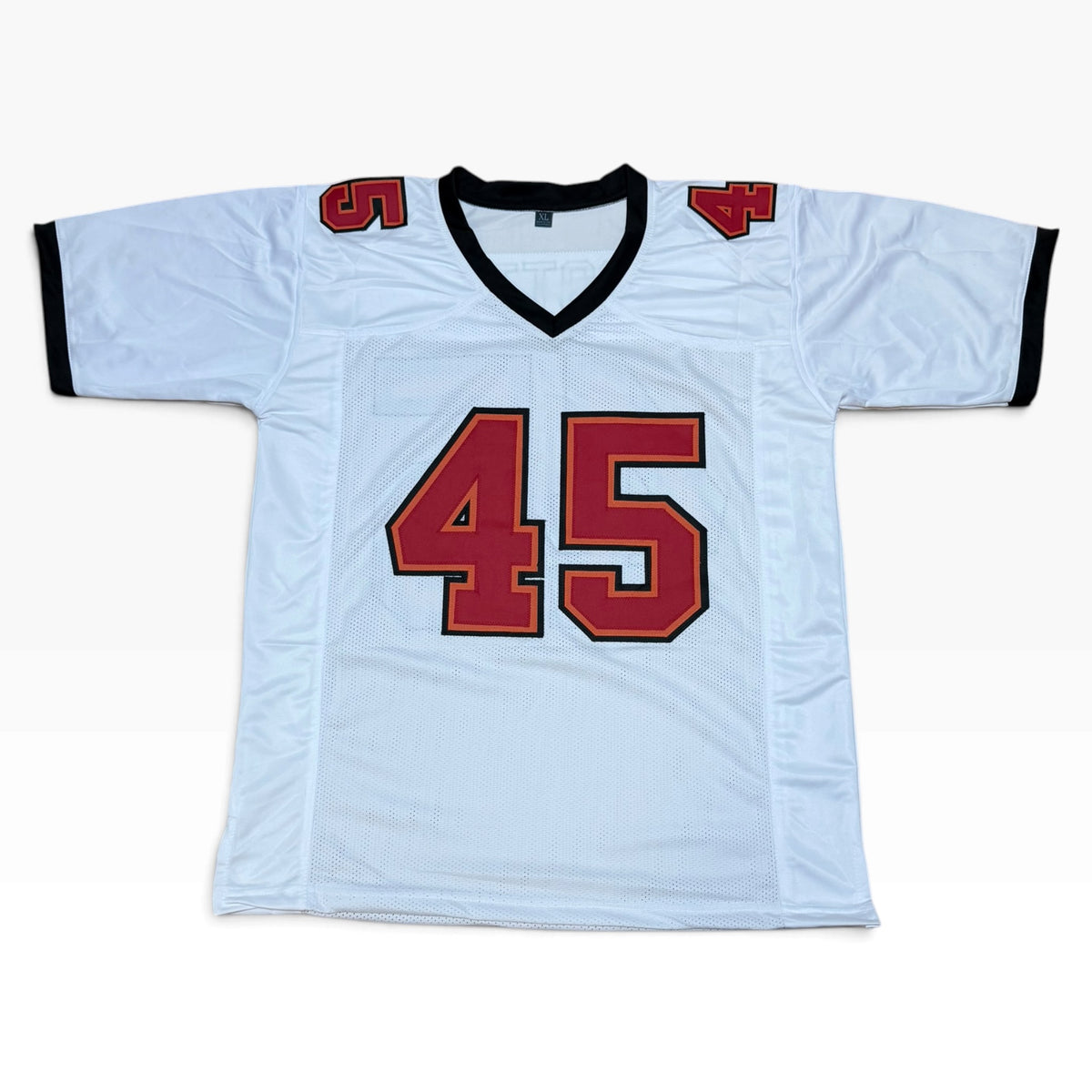 Josiah Trotter Signed White #45 Stitched Jersey - Tampa Bay Buccaneers LB