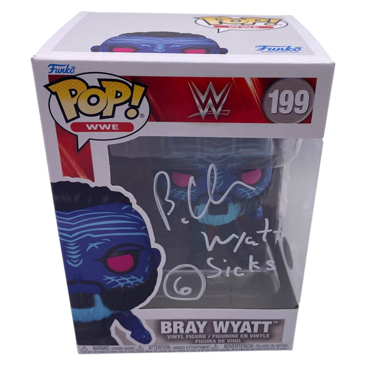 Funko Pop! Bray Wyatt WWE #199 Signed by Uncle Howdy aka Bo Dallas Wyatt Sicks Founder