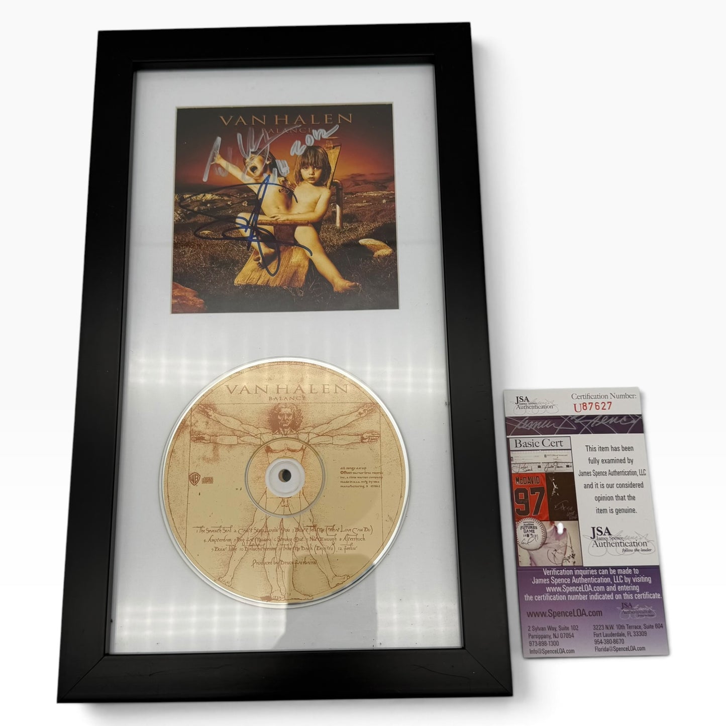 Eddie Van Halen, Michael Anthony Signed Van Halen Balance CD