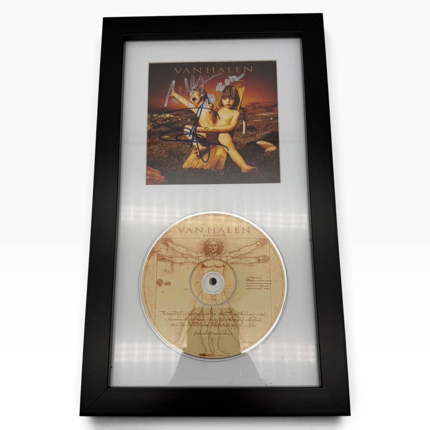Eddie Van Halen, Michael Anthony Signed Van Halen Balance CD